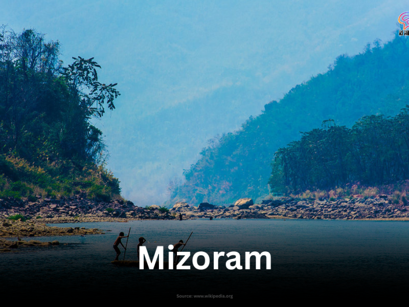 Fishermen in the tranquil Tuipui river, surrounded by forested hills in Mizoram.