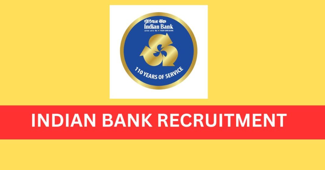 Indian Bank Apprentice Recruitment